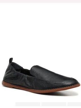 Lucky Brand Maeki Loafer black leather women’s easy slip on Size 9.5